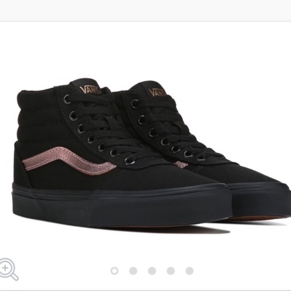 black vans with rose gold